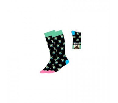 Calcetines Negros The Mandalorian The Child T.35-41