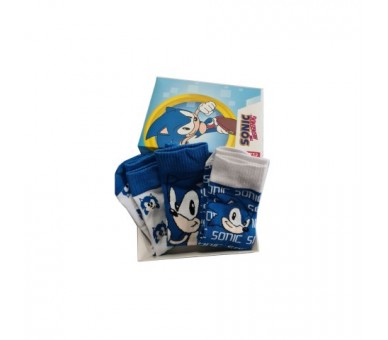 Pack 3 Calcetines Sonic The Hedgehog Adulto Surtido