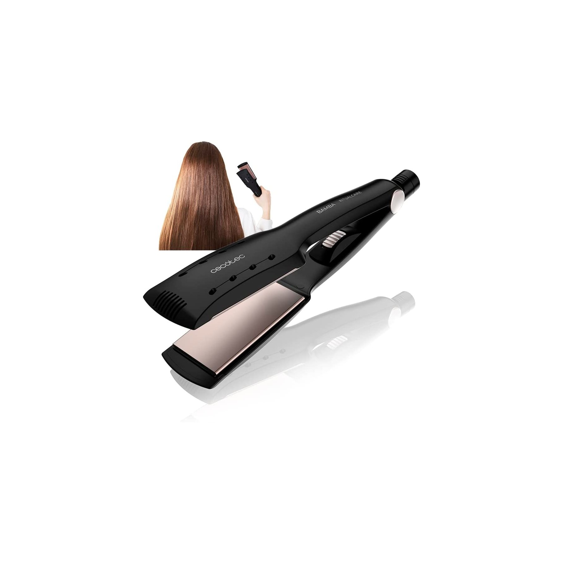 Plancha De Pelo Cecotec Bamba Ritualcare Wet&Dry Max 55W