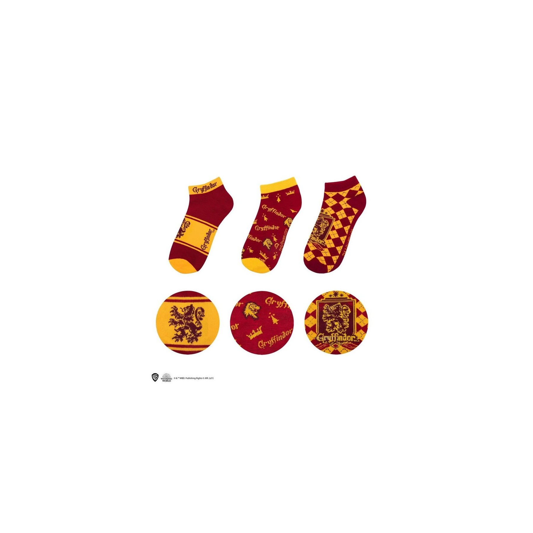Calcetines Harry Potter 3 Uds Tobillo Gryffindor