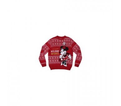 Jersey De Punto Navideño Disney Minnie Xs