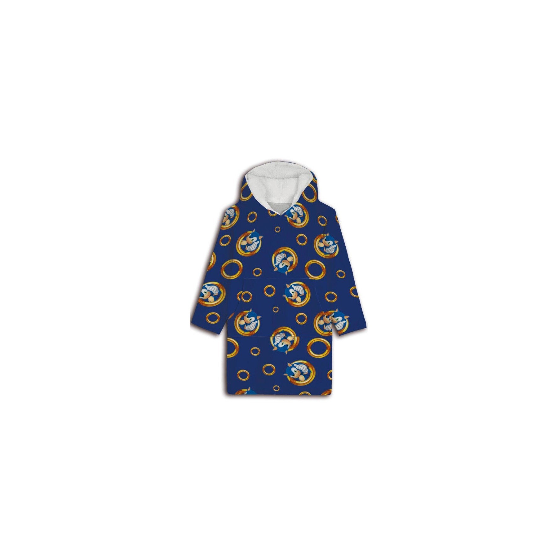 Bata Sudadera Oversize Sonic The Hedgehog Coral Infantil