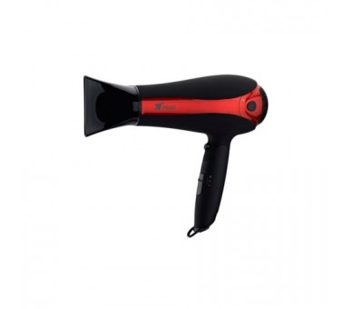 Secador De Pelo Thulos Th - Hd2000 Negro - Rojo 2000W Ionico