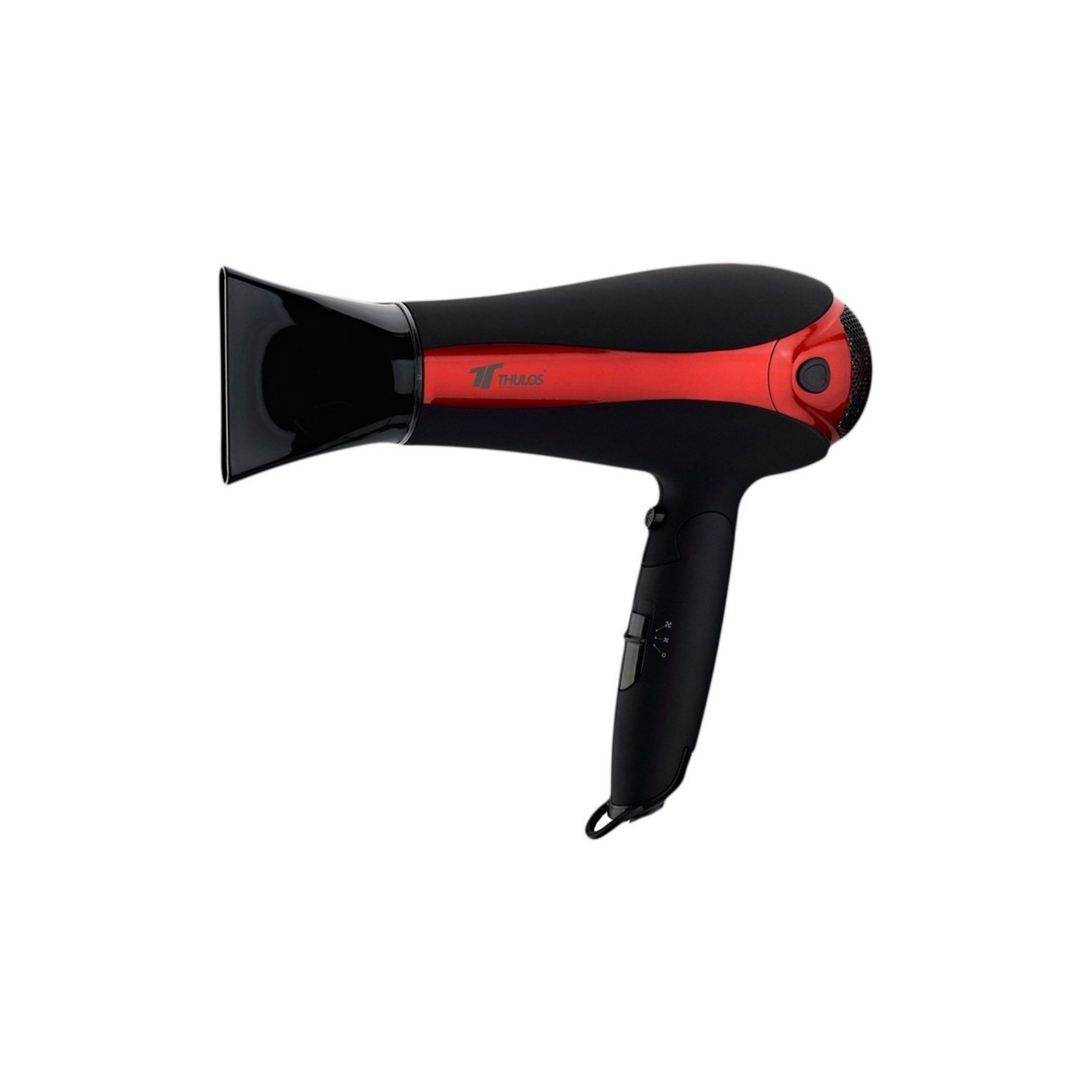 Secador De Pelo Thulos Th - Hd2000 Negro - Rojo 2000W Ionico
