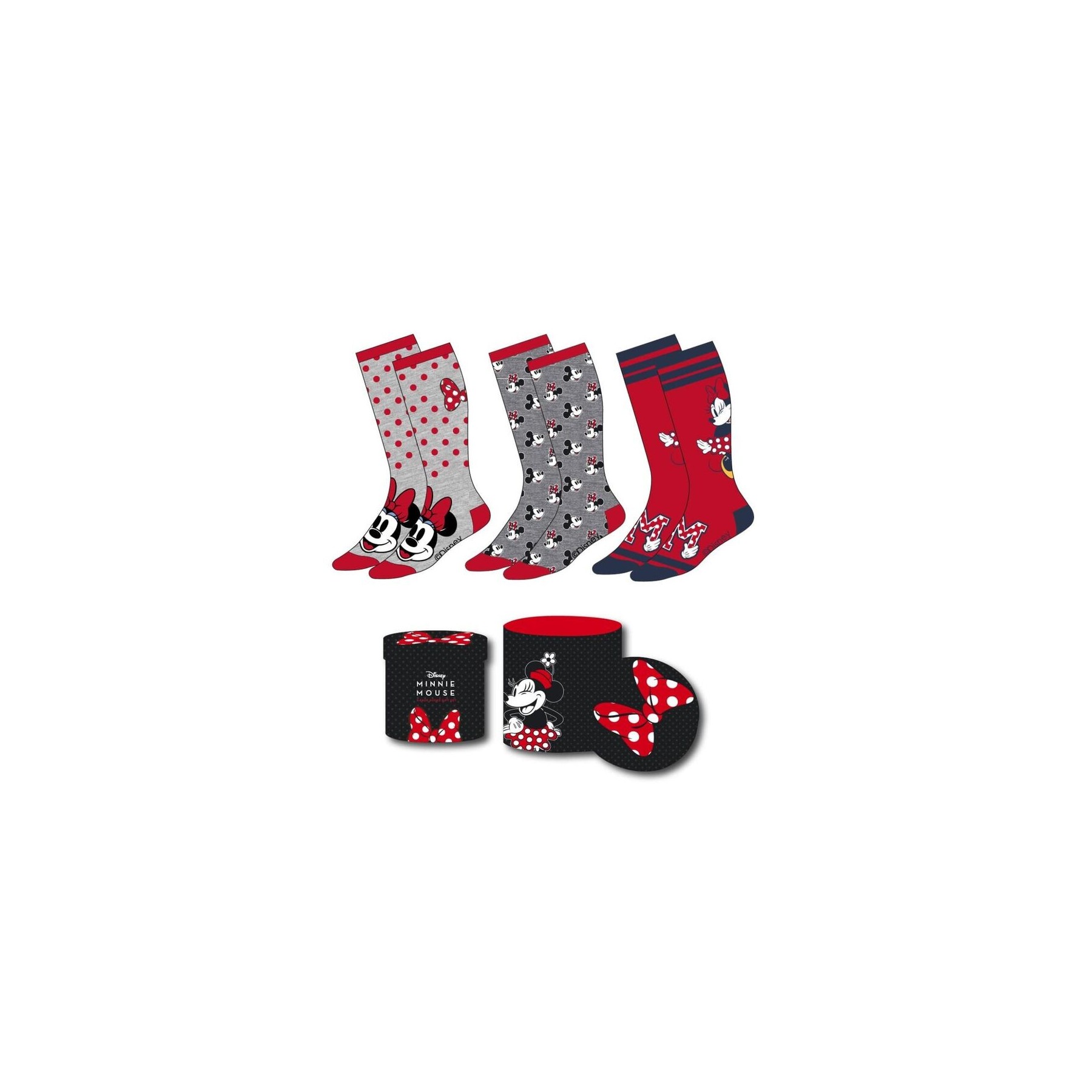Set 3 Calcetines Minnie Disney Adulto