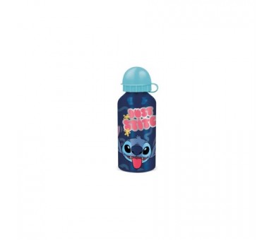 Botella Metálica Stitch Y Palmas 400 Ml