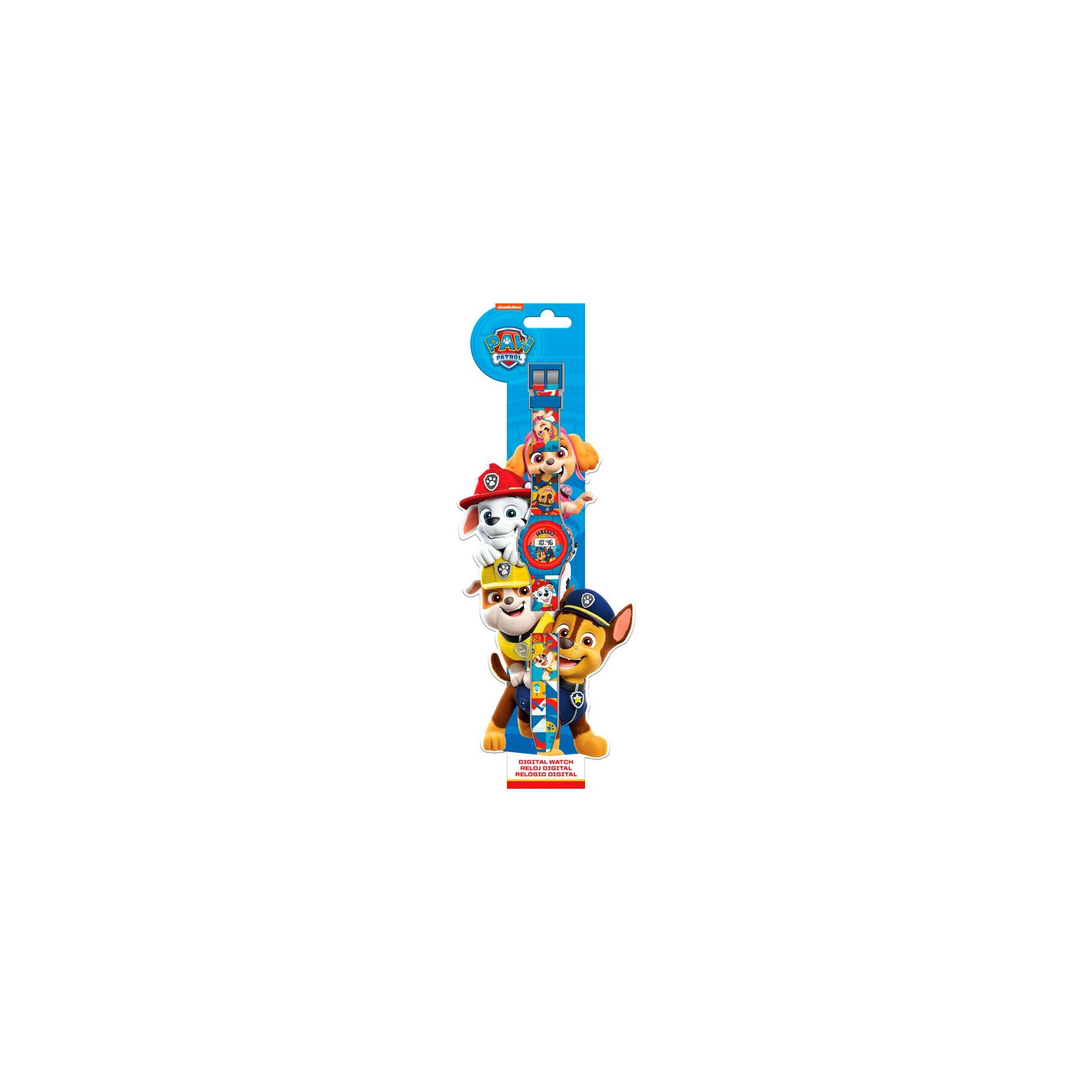 Reloj Digital Patrulla Canina Paw Patrol 6 Unidades