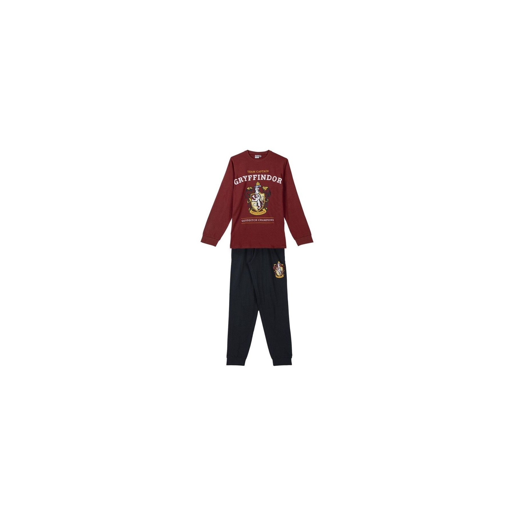 Pijama Largo Single Jersey Escudo Gryffindor Xl
