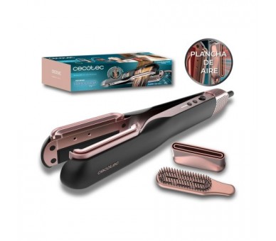 Plancha de Pelo Cecotec RitualCare Air&Straight 2in1 Black
