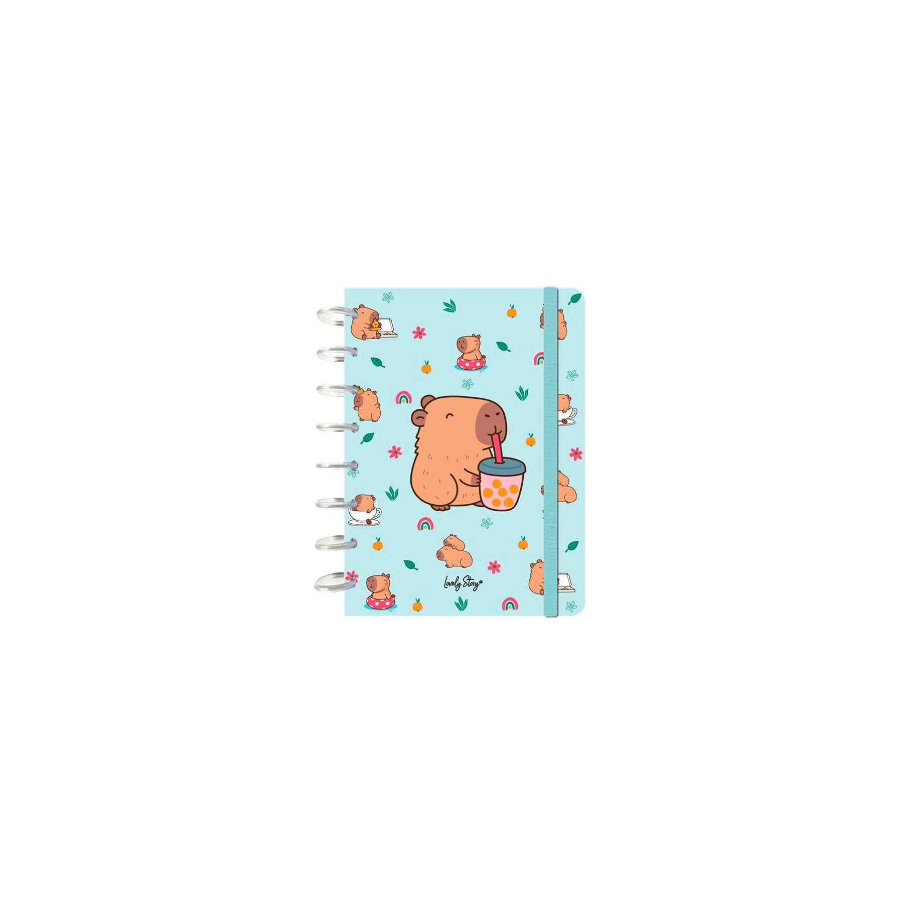 Cuaderno A5 Bubble Tea Capibara
