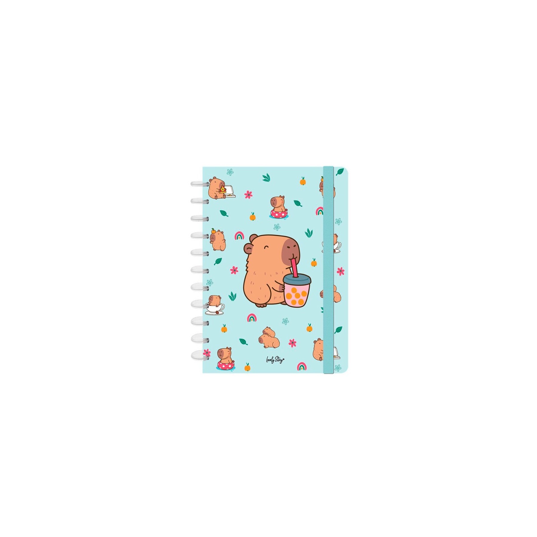 Cuaderno A4 Bubble Tea Capibara
