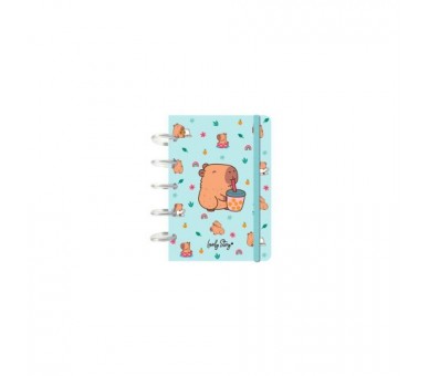 Cuaderno A6 Bubble Tea Capibara