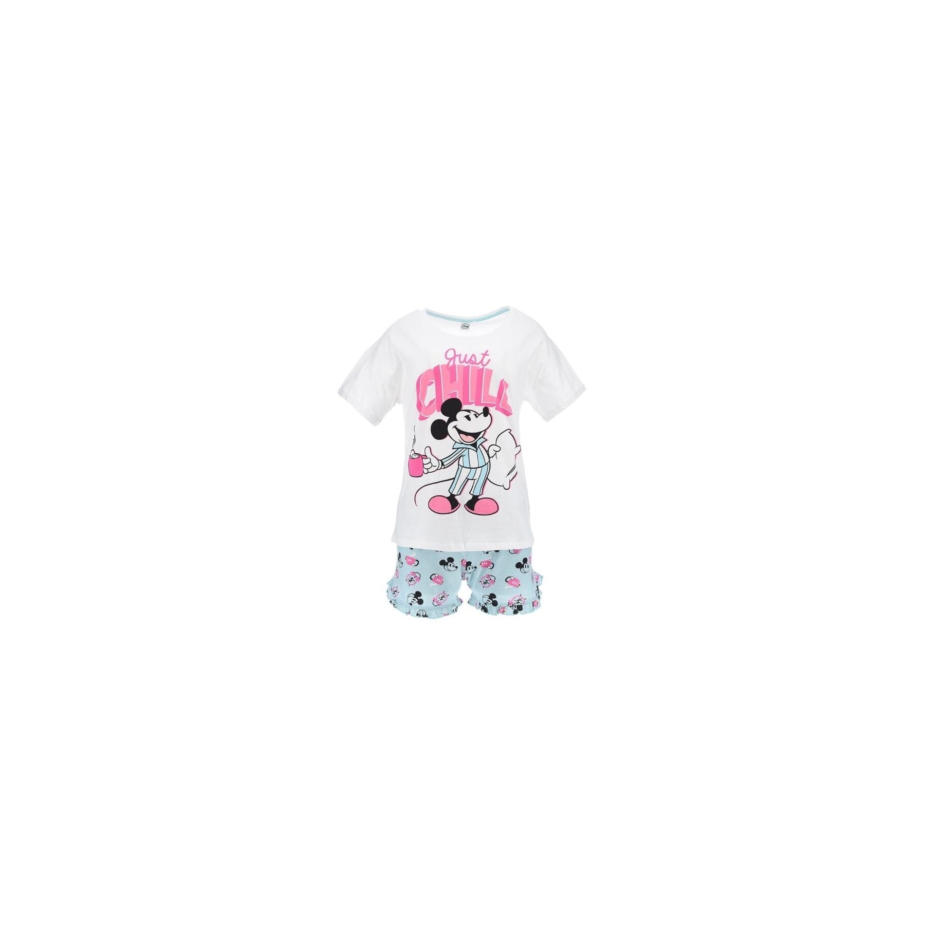 Pijama Mickey Blanco Talla M