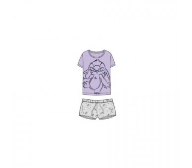 Pijama Stitch Morado Talla M