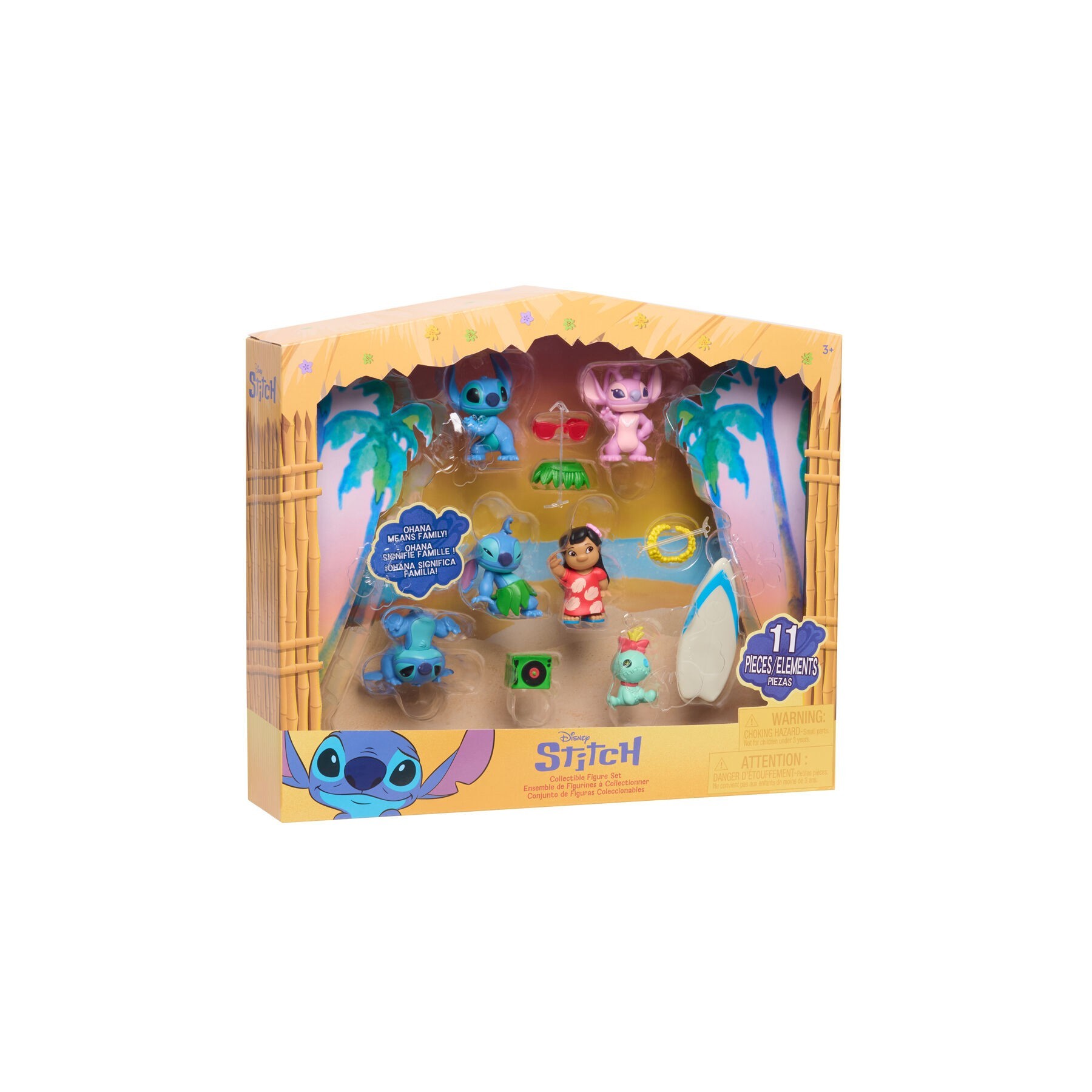 Blister 6 Figuras Stitch Disney 5Cm