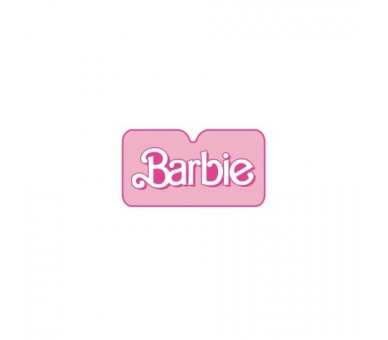 Parasol Para Coche Logo Barbie Rosa 130 X 70 Cm