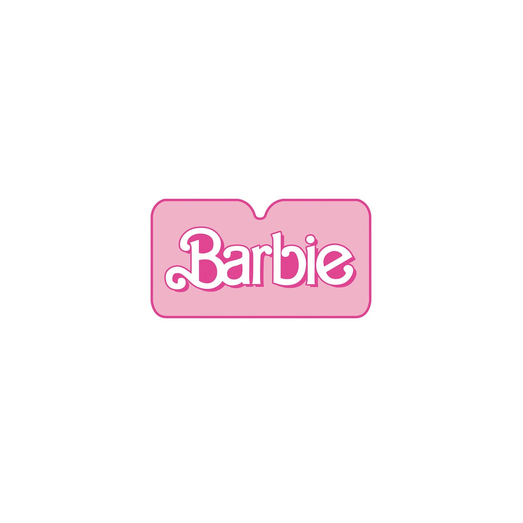 Parasol Para Coche Logo Barbie Rosa 130 X 70 Cm