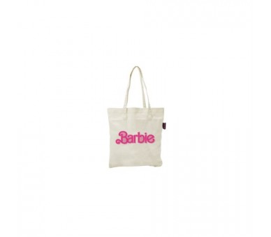 Bolsa Tote Logo Barbie Rosa 41 X 37 Cm