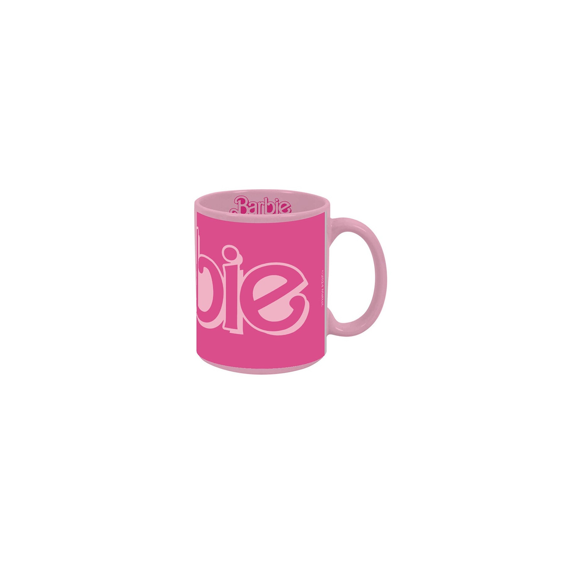 Taza De Cerámica Logo Barbie Rosa/Fucsia 350 Ml