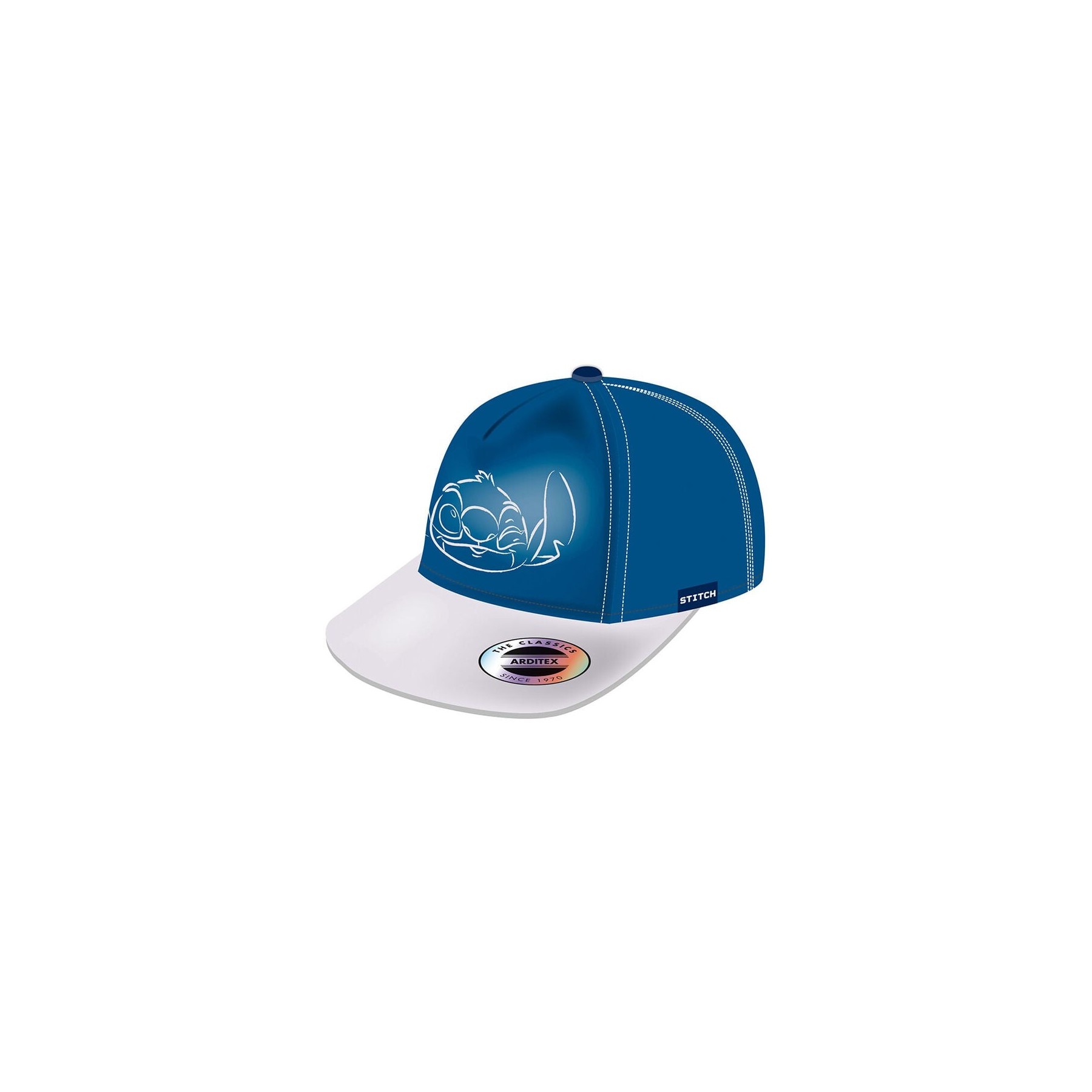 Gorra Bordada Silueta Stitch Azul Talla Única (56-58 Cm)