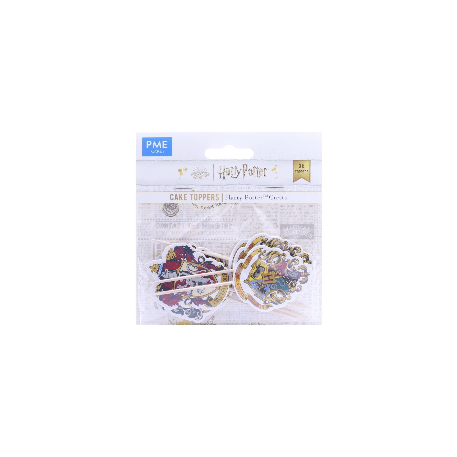 Set Decoración Cupcakes (6) Harry Potter Crests