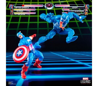 Blister 2 figuras Capitan America & Venom Gameverse Marvel Legends Series 15cm