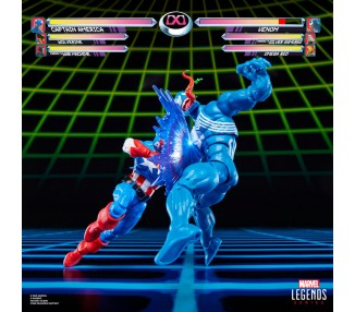 Blister 2 figuras Capitan America & Venom Gameverse Marvel Legends Series 15cm