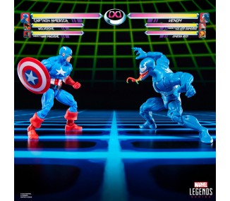 Blister 2 figuras Capitan America & Venom Gameverse Marvel Legends Series 15cm