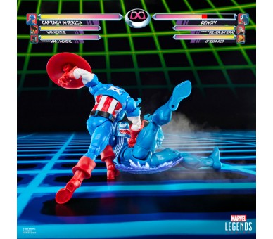 Blister 2 figuras Capitan America & Venom Gameverse Marvel Legends Series 15cm