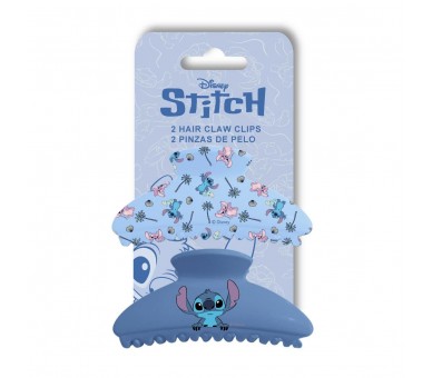 Blister 2 pinzas de pelo Stitch Disney