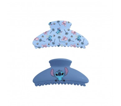 Blister 2 pinzas de pelo Stitch Disney