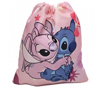 Saco merienda Angel & Stitch Disney 25cm