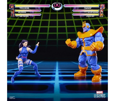 Blister 2 figuras Psylocke vs Thanos Gameverse Marvel Legends 15cm