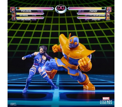 Blister 2 figuras Psylocke vs Thanos Gameverse Marvel Legends 15cm