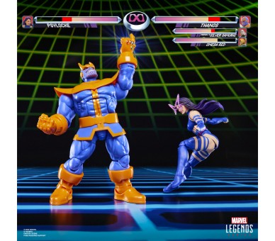 Blister 2 figuras Psylocke vs Thanos Gameverse Marvel Legends 15cm