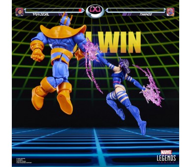 Blister 2 figuras Psylocke vs Thanos Gameverse Marvel Legends 15cm