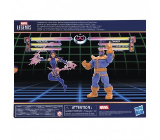 Blister 2 figuras Psylocke vs Thanos Gameverse Marvel Legends 15cm