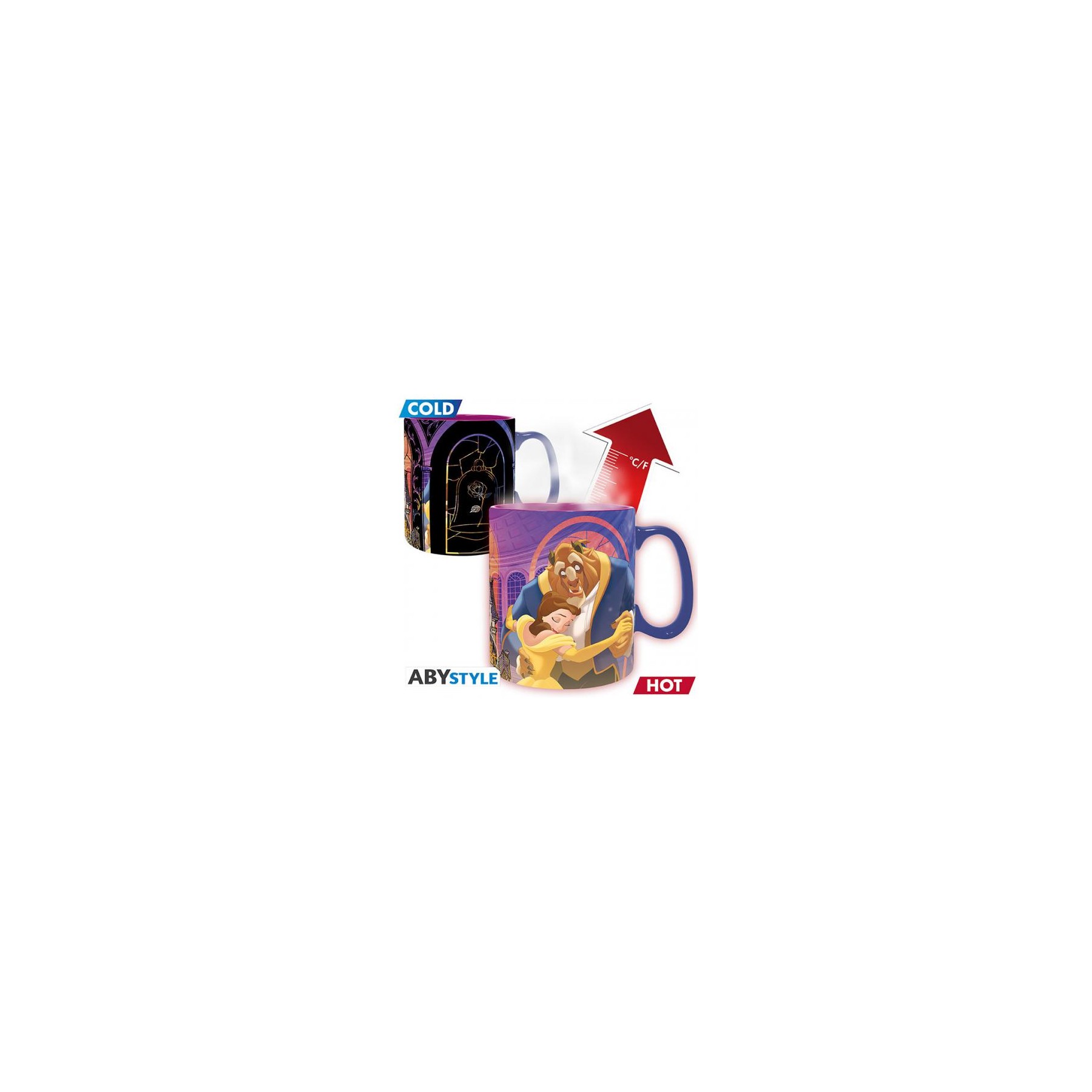 Disney Tazza 460ml Heat Change: Beauty & the Beast