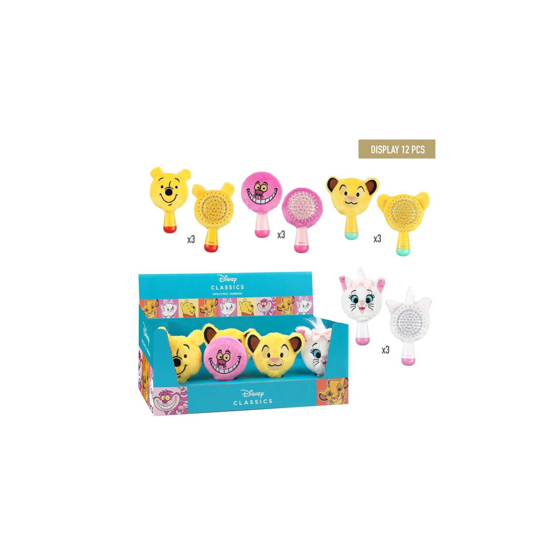 Cepillo pelo Disney surtido