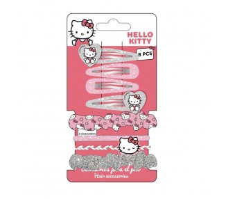Blister accesorios pelo Hello Kitty
