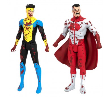 Set 2 figuras Omni-Man & Invincible Deluxe Invincible 18cm