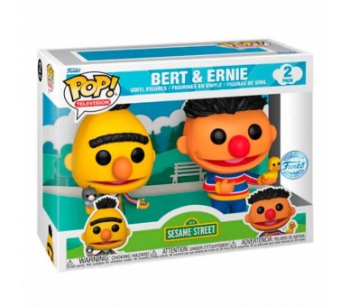 Blister 2 figuras POP Barrio Sesamo Bert & Bernie Exclusive