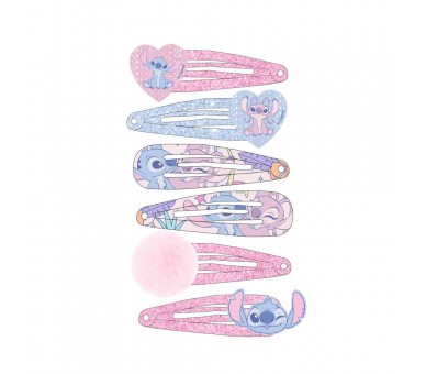 Blister 6 horquillas pelo Stitch Disney