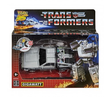 Figura Gigawatt Delorean Regreso al Futuro Transformers 14cm