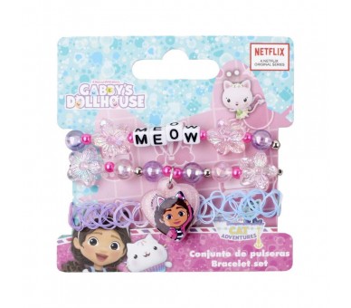 Blister 3 pulseras La Casa de Muñecas de Gabby