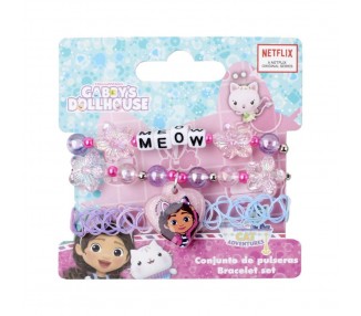Blister 3 pulseras La Casa de Muñecas de Gabby