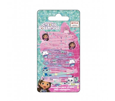 Blister 6 horquillas pelo La Casa de Muñecas de Gabby