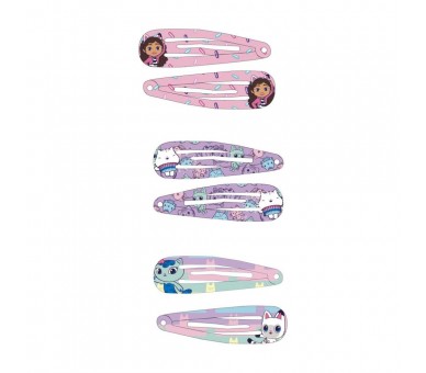 Blister 6 horquillas pelo La Casa de Muñecas de Gabby