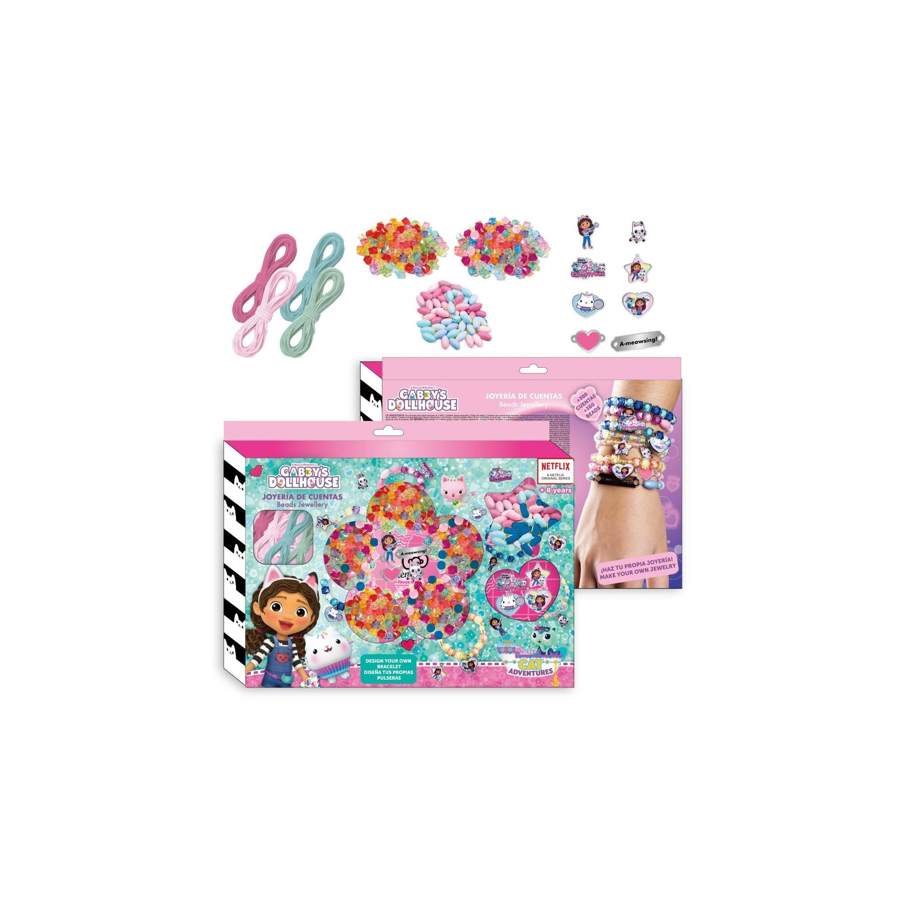 Set diseña tus propias pulseras La Casa de Muñecas de Gabby