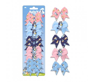 Blister 10 lazos Bluey